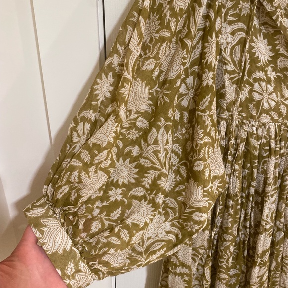 Daughter's of India "Kyra" Mini Dress in Oliva - Picture 6 of 6